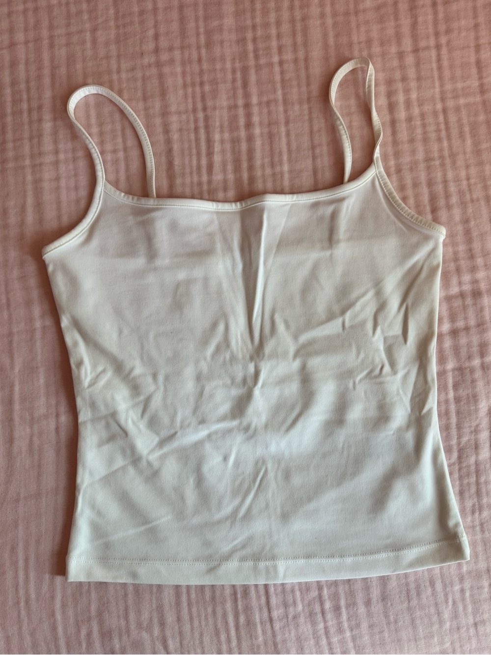 Garage White Spaghetti Strap Tank Top